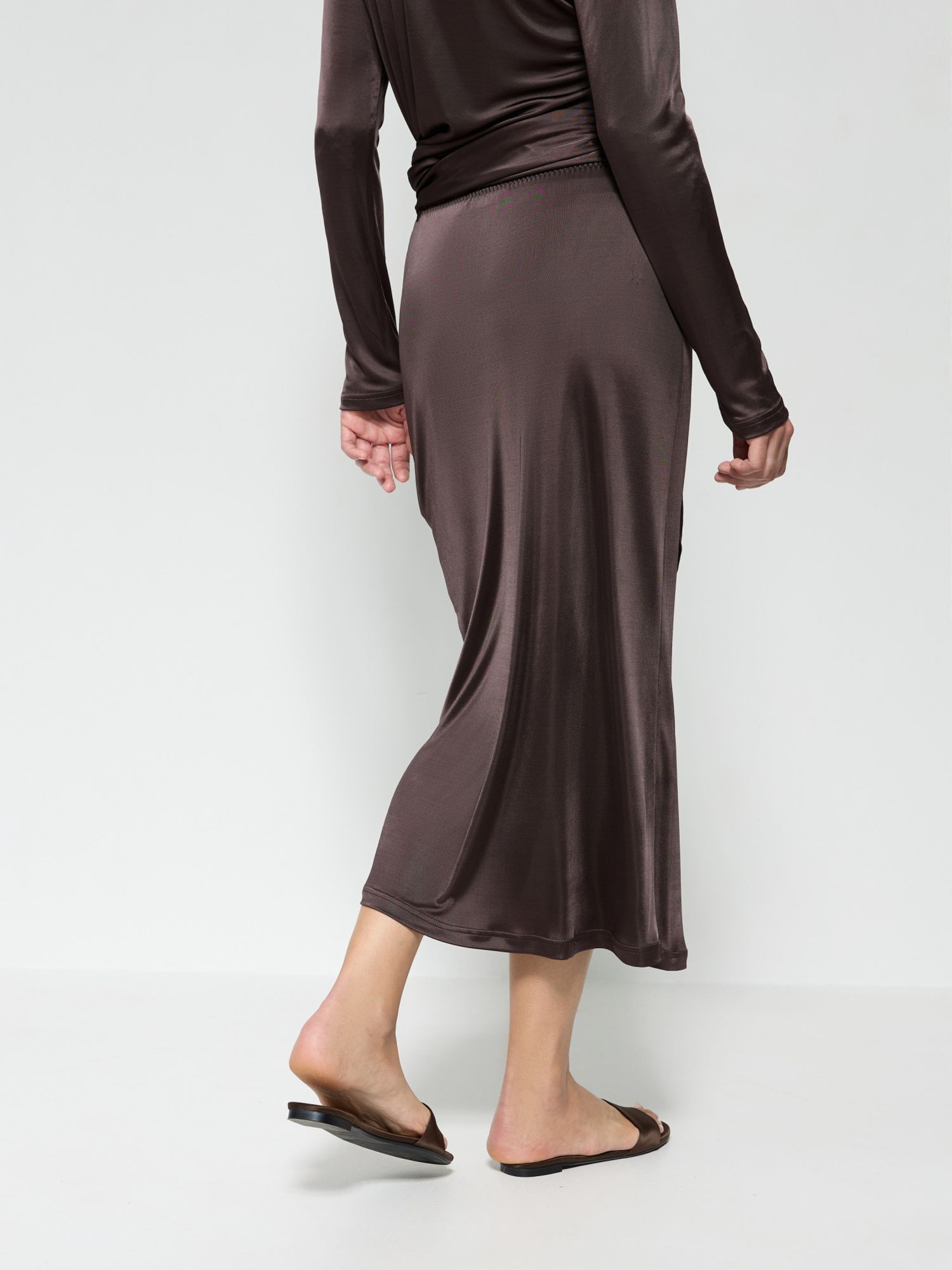 Юбка бельевая портвейн - фото 6. Around