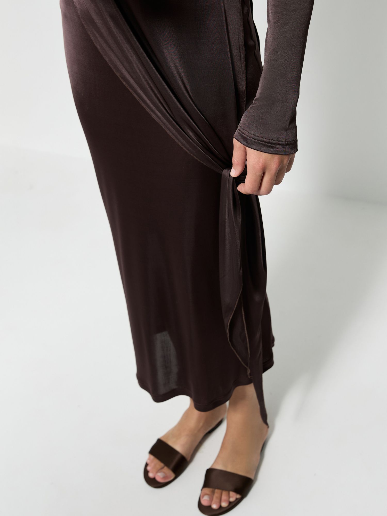 Юбка бельевая портвейн - фото 2. Around