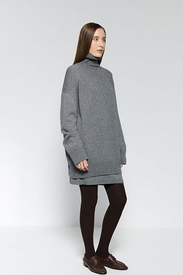 Свитер из смесового кашемира графит