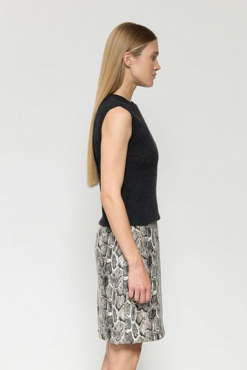 Жилет из кашемира графит