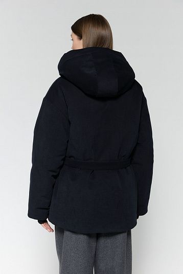 Пуховик AROUND темно-синий