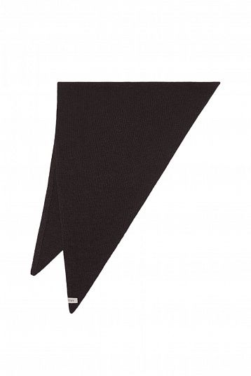 Косынка из смесового кашемира темно-коричневый