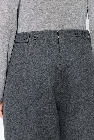 Брюки из плотной шерсти графит