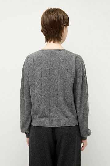Кардиган с ромбами из смесового кашемира
