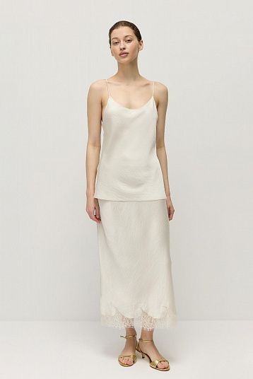 Юбка с кружевом