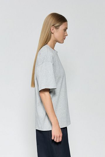Футболка бойфренда HOMEMATE серый меланж