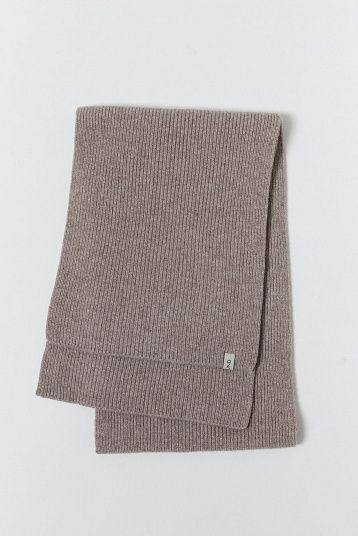 Шарф из объемной шерсти мужской гриб