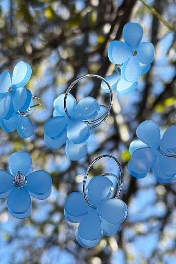 Серьги Flowers sky