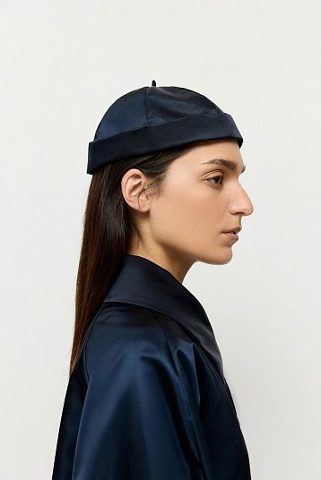 Кепка без козырька из атласа