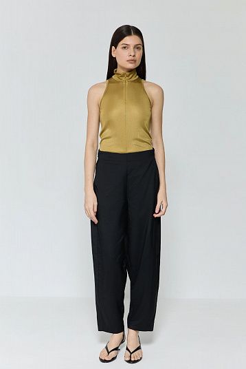 Брюки из тонкой шерсти черный