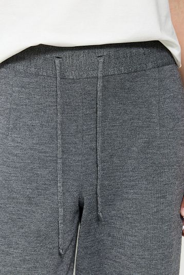 Джоггеры из мериноса графит