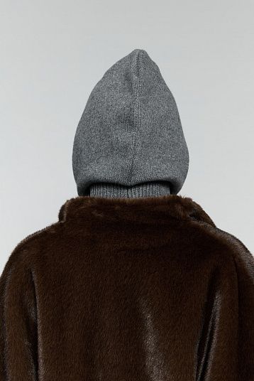 Капор из смесового кашемира ver.2.0 графит