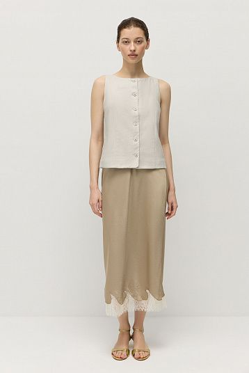 Жилет-топ изо льна 