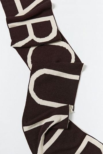 Шарф AROUND темно-коричневый