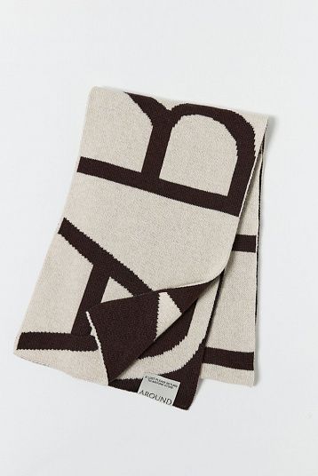 Шарф AROUND темно-коричневый