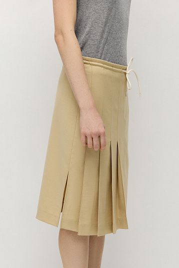 Юбка на шнурке бежевый