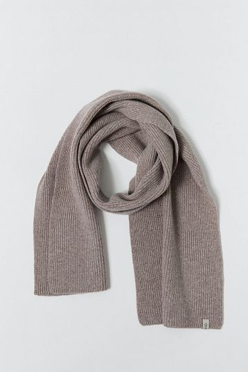 Шарф из объемной шерсти мужской гриб