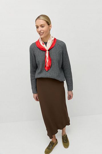 Платок с принтом розовый