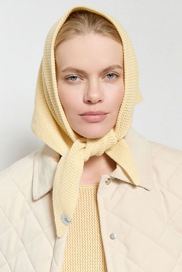 Косынка из хлопка с кашемиром масло