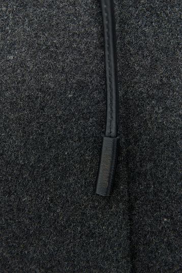 Шнур из натуральной кожи черный