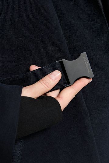 Пуховик AROUND темно-синий