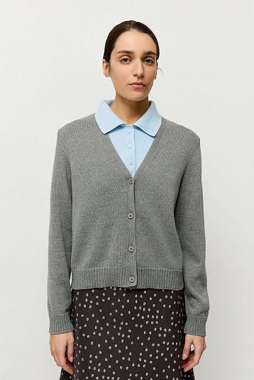 Кардиган из хлопка 2 в 1