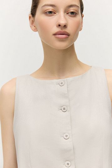 Жилет-топ изо льна 