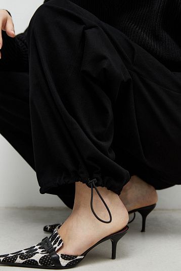 Брюки-карго из нежной джинсы