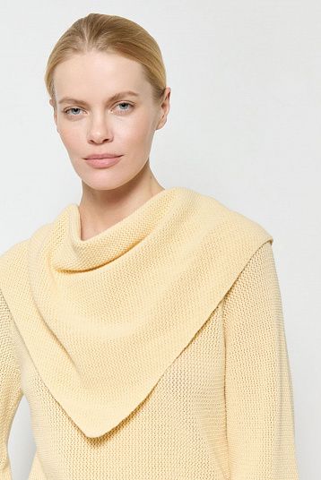 Косынка из хлопка с кашемиром масло