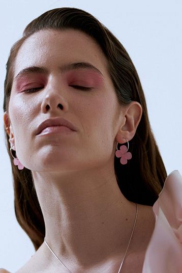 Серьги Hoops Flowers vera