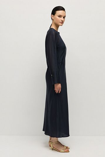 Платье с завязками из вуали