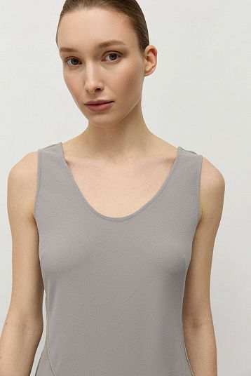 Платье апсайкл серый