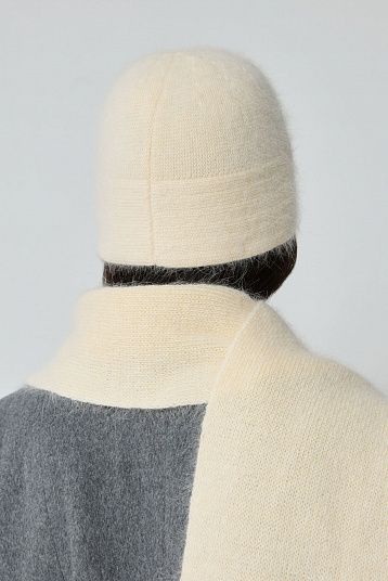 Шарф из ангоры масло