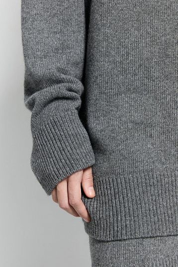 Свитер из смесового кашемира графит