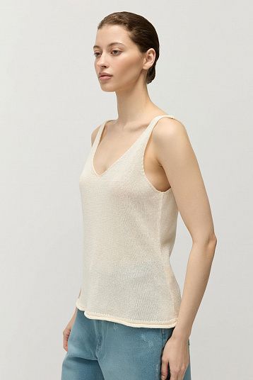 Топ из вискозы с хлопком