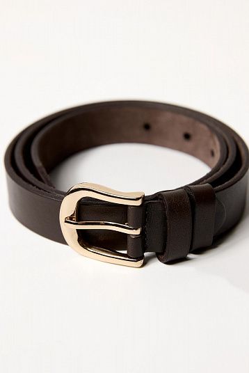 Ремень из натуральной кожи коричневый