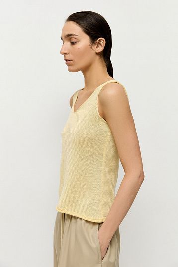 Топ из вискозы с хлопком