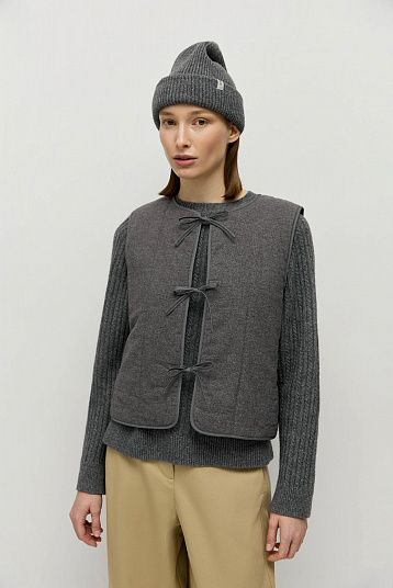 Жилет стеганый из фланели