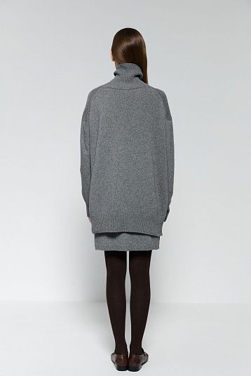 Свитер из смесового кашемира графит