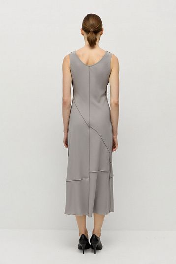 Платье апсайкл серый