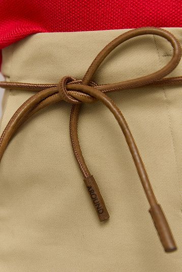 Шнур из натуральной кожи круглый коричневый