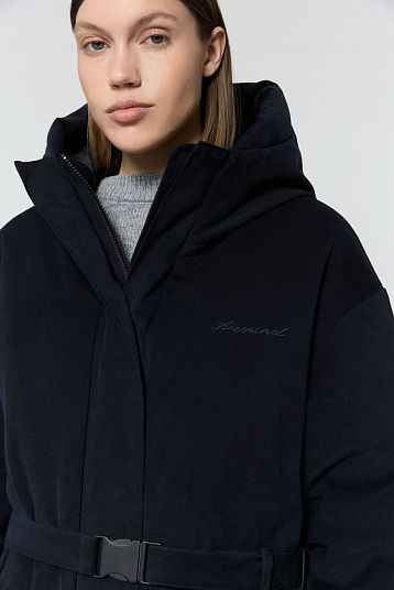 Пуховик AROUND темно-синий