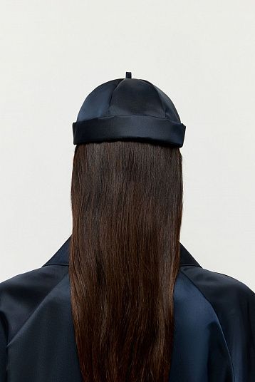 Кепка без козырька из атласа