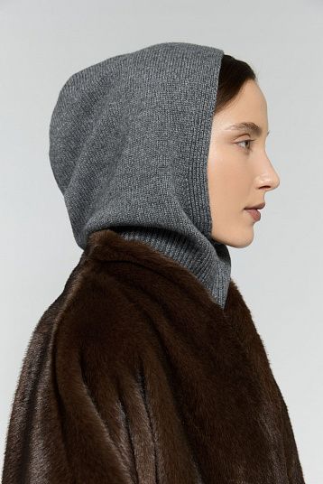 Капор из смесового кашемира ver.2.0 графит