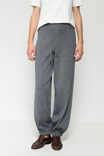 Джоггеры из мериноса графит