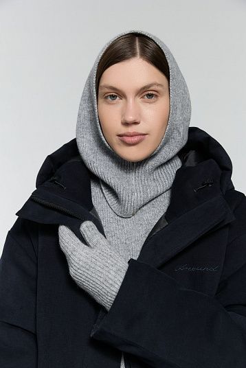 Капор из смесового кашемира ver.2.0 серый