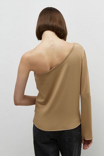 Лонгслив 2в1 из итальянской вискозы кемел