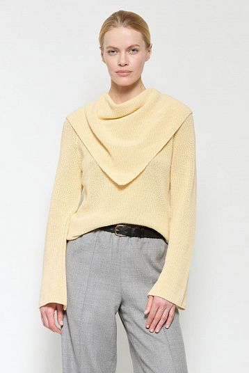 Косынка из хлопка с кашемиром масло