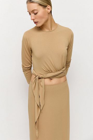 Лонгслив асимметричный