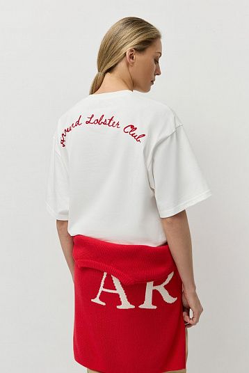 Футболка Around Lobster Club молочный